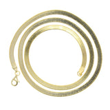 Punk Layered Flat Blade Snake Chain Choker Necklace for Women