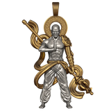Retro Buddha Pendant Monkey Necklace Male Jewelry