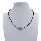 YYGEM Natural Spinel Pearl Crystal Pave Necklace Gemstone Jewelry
