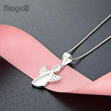 925 Silver Pendant Necklace Women Wedding Engagement Anniversary Party Jewelry