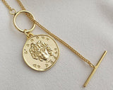 925 Silver Relief Coin Pendant Necklace Fine Jewelry
