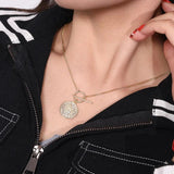 925 Silver Relief Coin Pendant Necklace Fine Jewelry