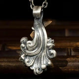 Good Luck Retro Necklace Koi Leap Dragon Gate Shape Pendant
