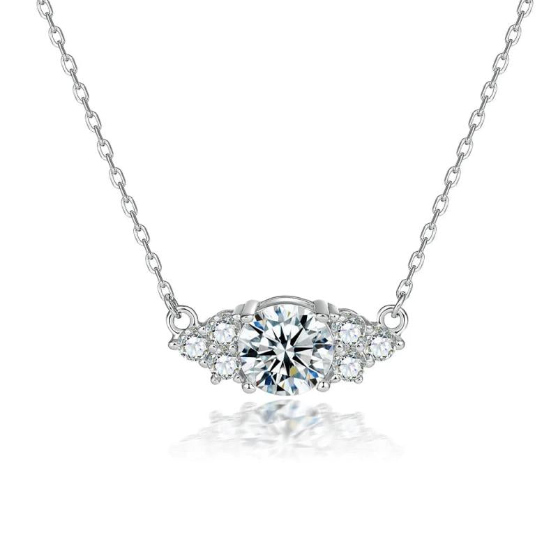Zircon Eye Pendant Necklace S925 Sterling Silver
