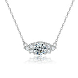 Zircon Eye Pendant Necklace S925 Sterling Silver