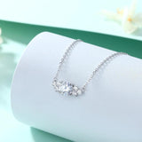 Zircon Eye Pendant Necklace S925 Sterling Silver