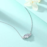 Zircon Eye Pendant Necklace S925 Sterling Silver