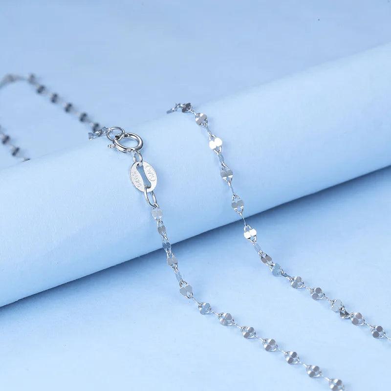 925 Silver Twist Chain Necklace 16in 0.9g