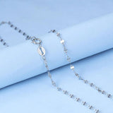 925 Silver Twist Chain Necklace 16in 0.9g