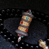 National Tide Prayer Wheel Pendant Necklace Tibet