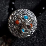 National Tide Prayer Wheel Pendant Necklace Tibet