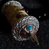 National Tide Prayer Wheel Pendant Necklace Tibet