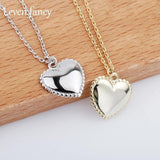 925 Silver Love Necklace Women Clavicle Peach Heart Pendant Jewelry