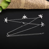 SloveCabin Sterling Silver Dargonfly Choker Necklace
