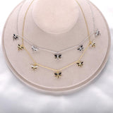 SloveCabin Sterling Silver Dargonfly Choker Necklace