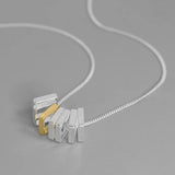 925 Silver Square Choker Necklace Women Jewelry Gift