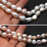 Natural Freshwater Long Pearl Necklace Women Wedding Baroque Pearl Necklace