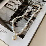 925 Silver Freshwater Pearl Chalcedony Choker Necklace