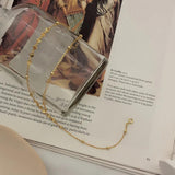 Tiny Heart Sterling Silver 925 Short Necklace Dainty Bead Choker
