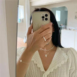 925 Silver Daisy Snake Chain Necklace Vacation Jewelry Accessory