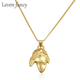 Abstract Portrait Face Necklace 925 Sterling Silver Minimalist Jewelry