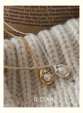 925 Silver Pea Pearl Bead Necklace Daily Vacation Jewelry