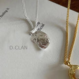 925 Silver Pea Pearl Bead Necklace Daily Vacation Jewelry