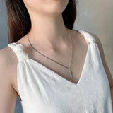 925 Silver Christian Cross Necklace Jesus Jewelry Men Women Pendant