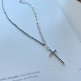 925 Silver Christian Cross Necklace Jesus Jewelry Men Women Pendant