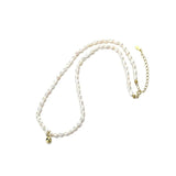 Baroque Freshwater Pearl Necklace 925 Silver Chain Choker Jewelry