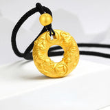 18K Safety Buckle Necklace Fine Jewelry for Men Women