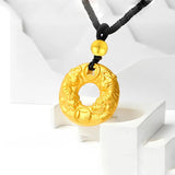 18K Safety Buckle Necklace Fine Jewelry for Men Women