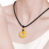 18K Safety Buckle Necklace Fine Jewelry for Men Women