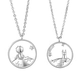 Silver Prince Fox Pendant Necklace Jewelry Gift X211