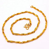 14K Thick Yellow Chain Necklace for Women Men Wedding