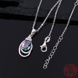 925 Silver Zircon Necklace Women Dazzling Wedding Jewellery Gift Chain Necklace
