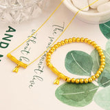 18K Frosted Slub Necklace Solid 999 Chain Jewelry Set for Women