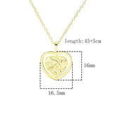 925 Silver Sagittarius Heart Pendant Choker Necklace