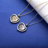 925 Silver Sagittarius Heart Pendant Choker Necklace