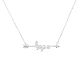 925 Silver Hope Pendant Choker Necklace For Women Wedding Jewelry