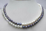 7-8mm Freshwater Pearl Clasp Tai Chi Necklace