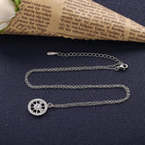 925 Sterling Silver Crystal Pendant Long Chain Necklace for Women Wedding