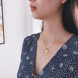 925 Silver Double Key Necklace Graduation Jewelry