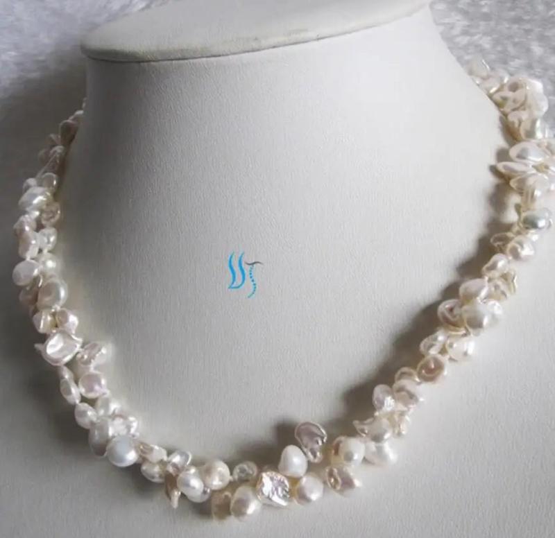 Keshi Freshwater Pearl Necklace 2Row
