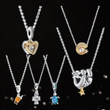 Robot Galaxy Series Silver Necklace Women Gift