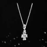 Robot Galaxy Series Silver Necklace Women Gift