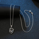 S925 Silver Women's Necklace & Mini Heart Pendant