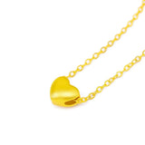14K Plated Heart Pendant Necklace for Women Bride - Wedding Engagement Jewelry