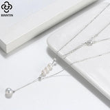 925 Silver Freshwater Pearl Necklace with Pendant GPN18