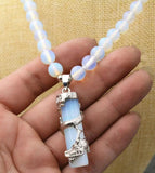 Dragon Gemstone Healing Chakra Reiki Opal Opalite Stone Pendant Necklace